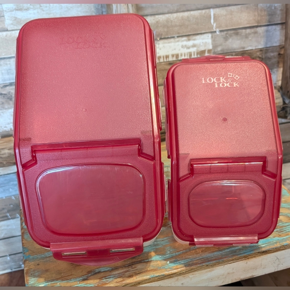 Lock And Lock Bundle Of 2 Storage Containers - Picture 2 of 15
